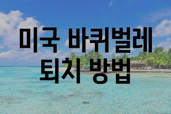 미국 바퀴벌레 퇴치 방법