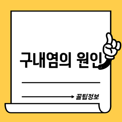 구내염의 원인