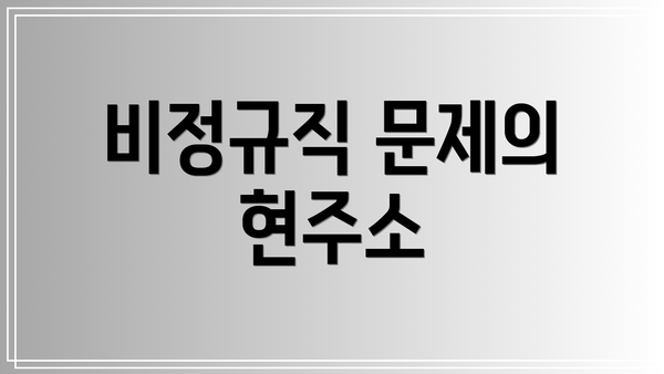비정규직 문제의 현주소