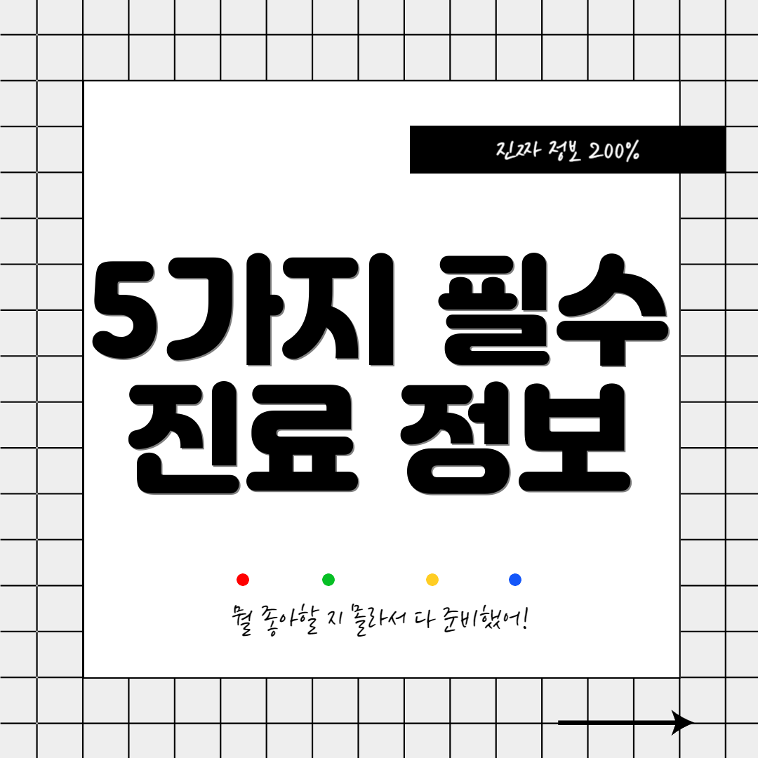 5가지 필수 진료 정보
