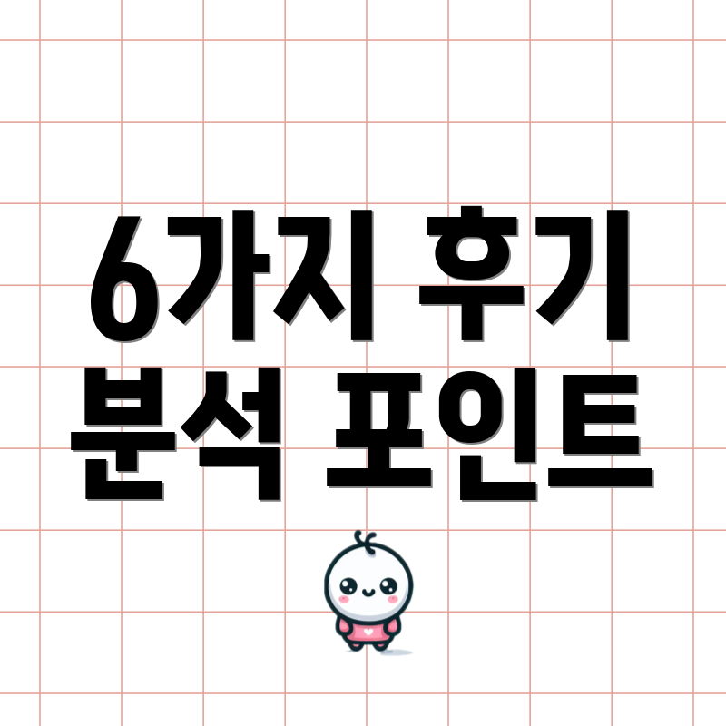 6가지 후기 분석 포인트