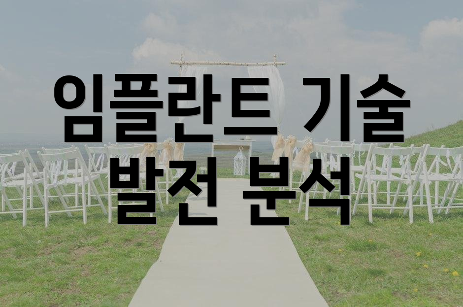 임플란트 기술 발전 분석