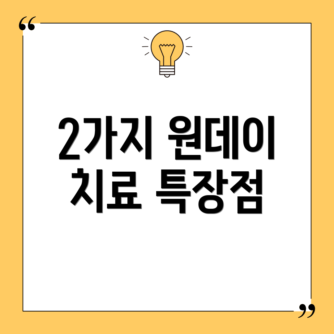 2가지 원데이 치료 특장점