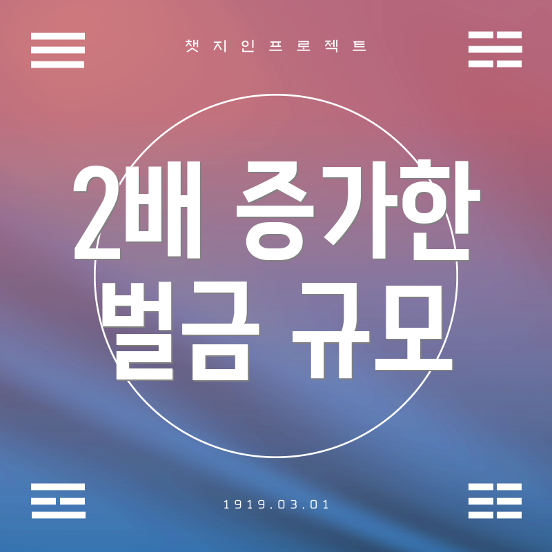 2배 증가한 벌금 규모