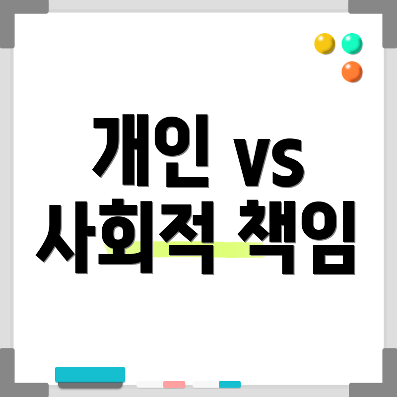 개인 vs 사회적 책임