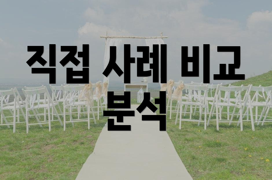 직접 사례 비교 분석