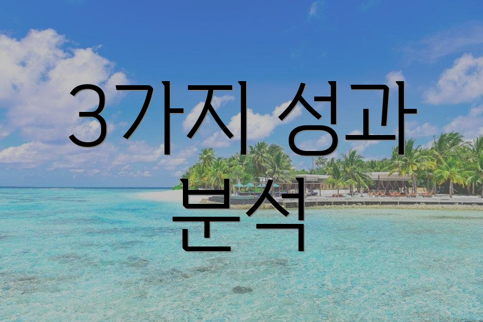 3가지 성과 분석