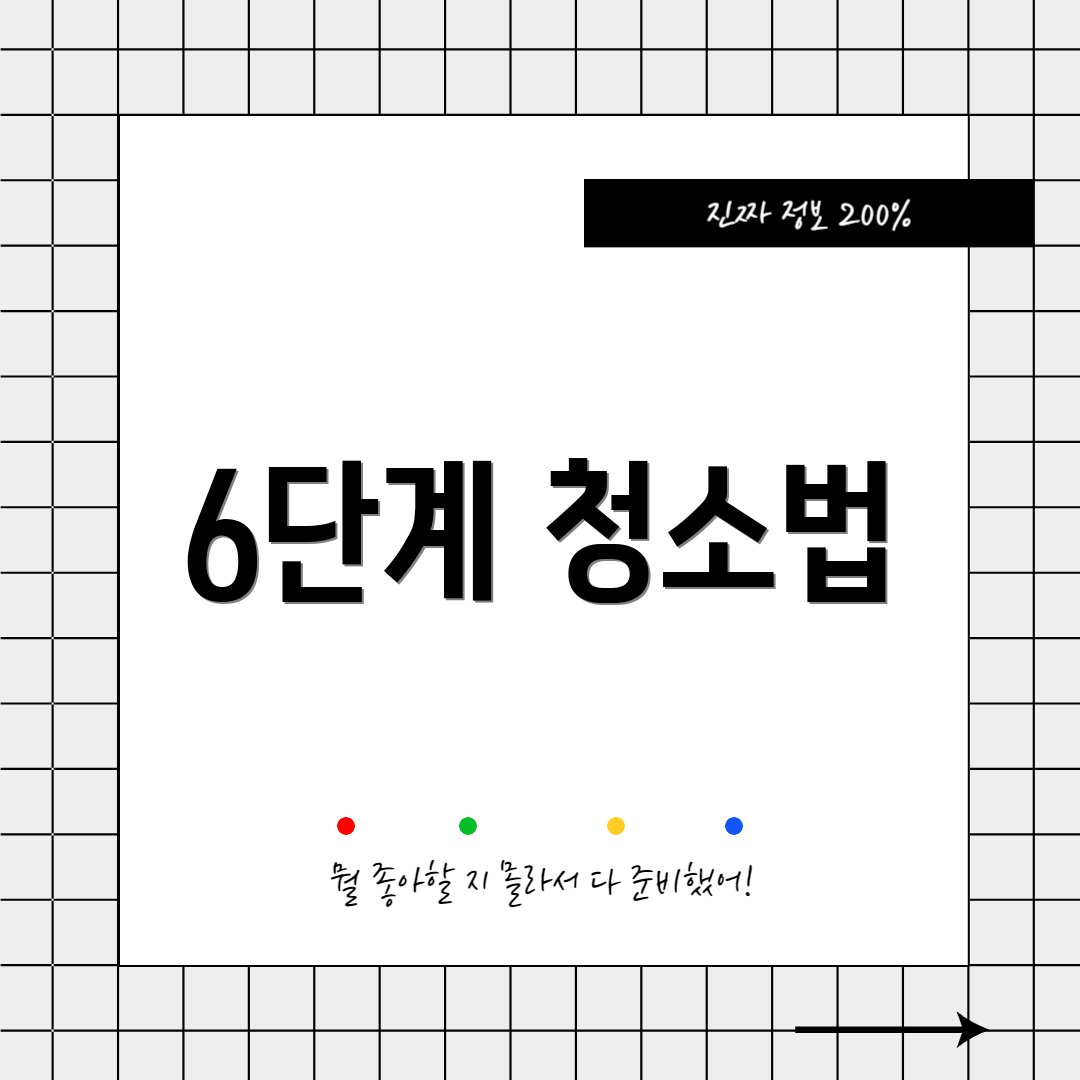 6단계 청소법