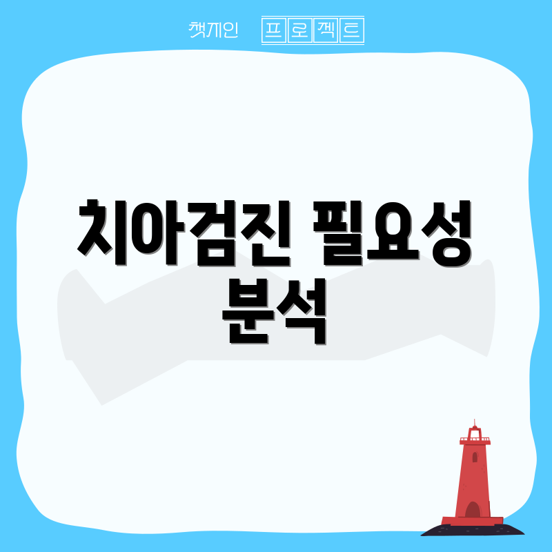 치아검진 필요성 분석