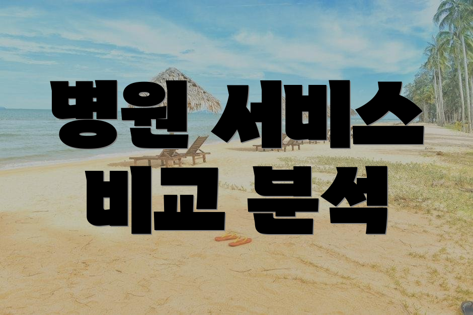 병원 서비스 비교 분석