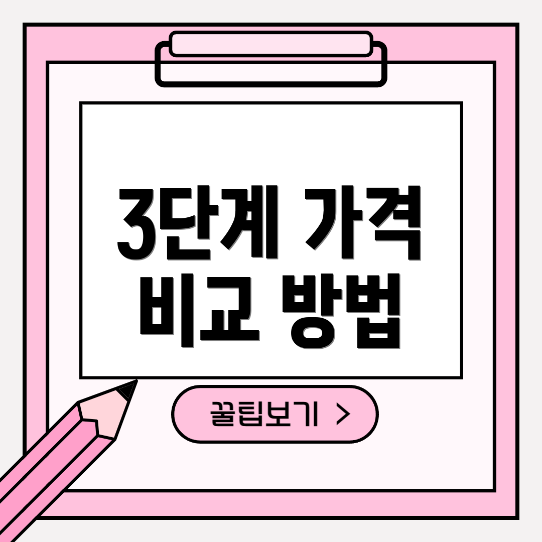 3단계 가격 비교 방법