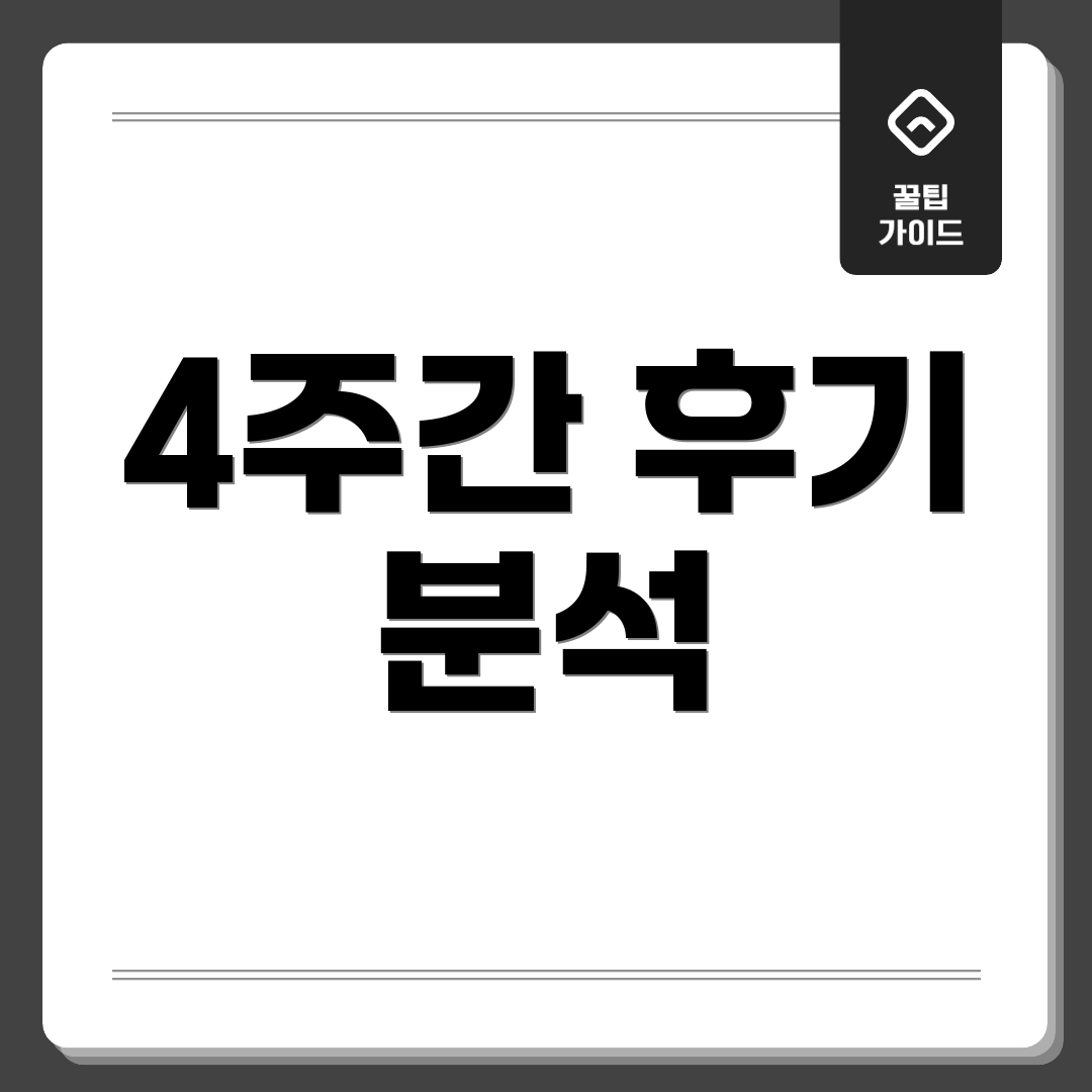 4주간 후기 분석