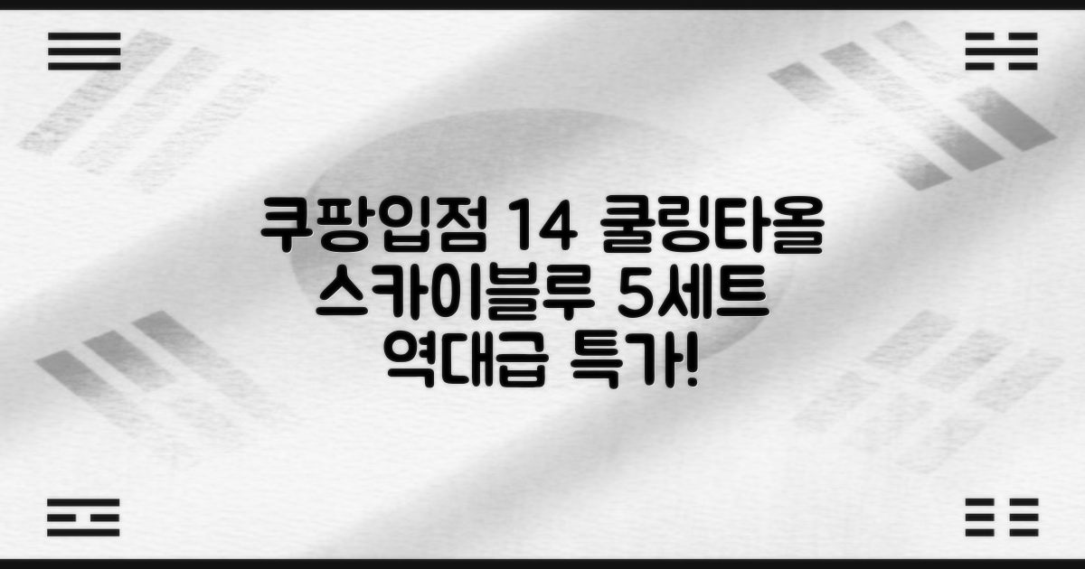 [쿠팡입점 1+4 이벤트] 아이스 쿨링 스포츠타올 건식 급냉 타올, 5세트, 스카이블루 추천 리뷰