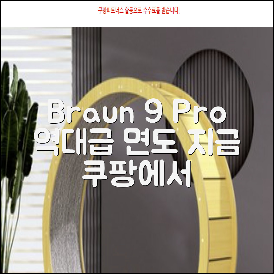 BRAUN 시리즈 9 PRO+ 울트라 씬 전기면도기, 실버, 9667cc 추천 리뷰