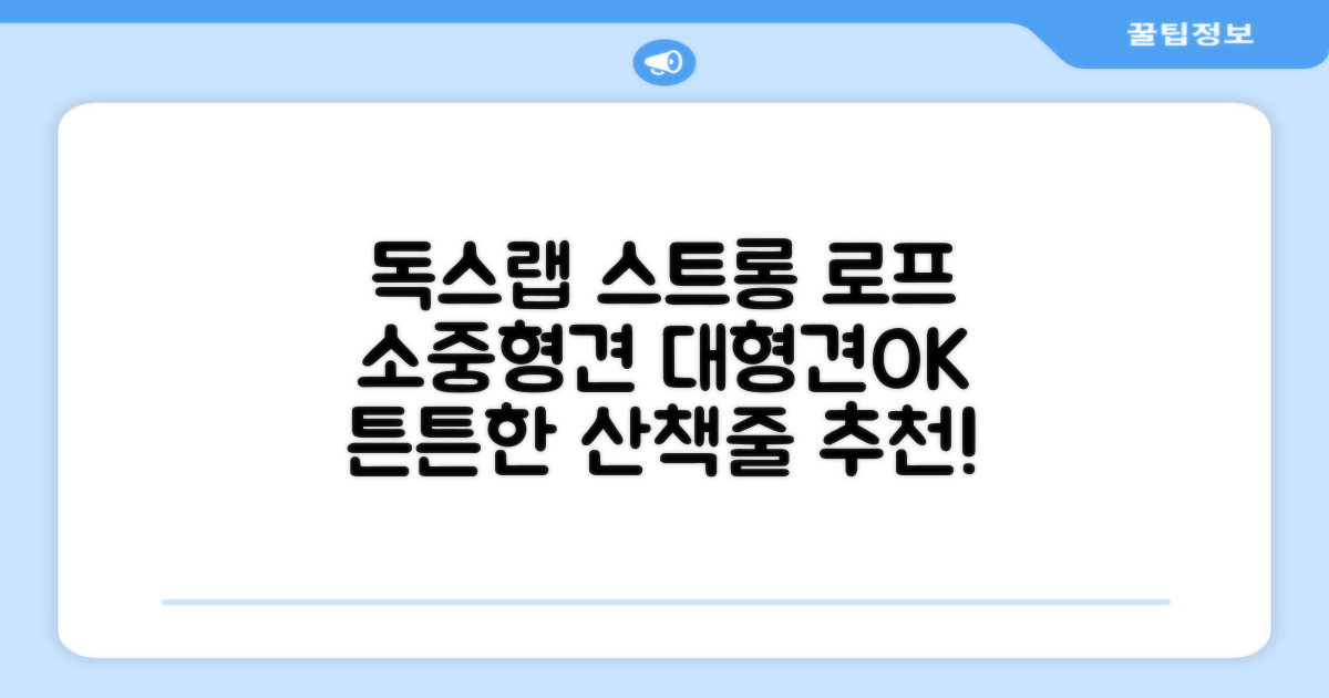 독스랩 1.5m 2m 3m 5m 스트롱 로프 소형견 중형견 대형견 줄 강아지 리드줄 산책줄, 블랙, 1개 추천 리뷰
