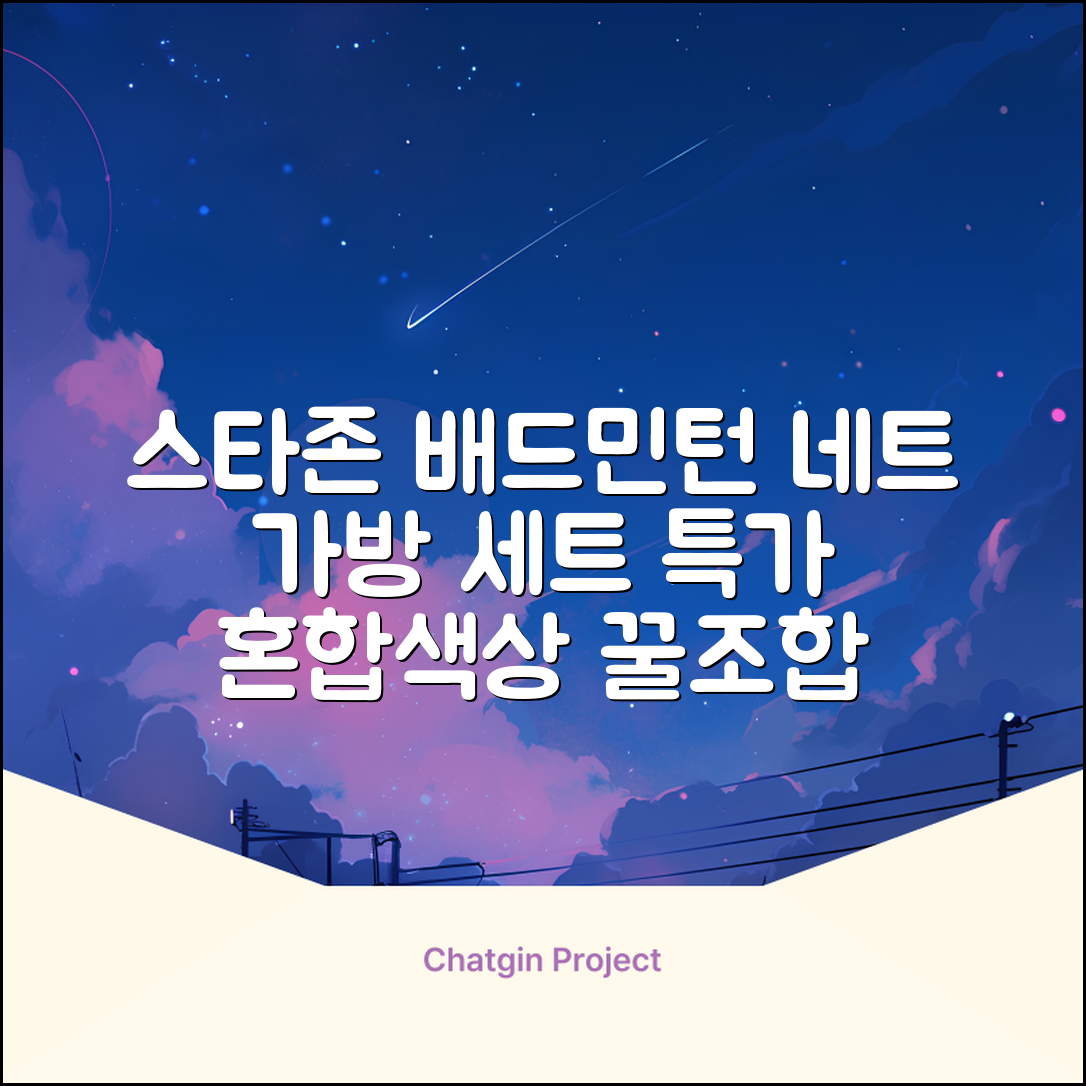 스타존 배드민턴 그물 네트 + 가방, 혼합색상, 1세트 추천 리뷰