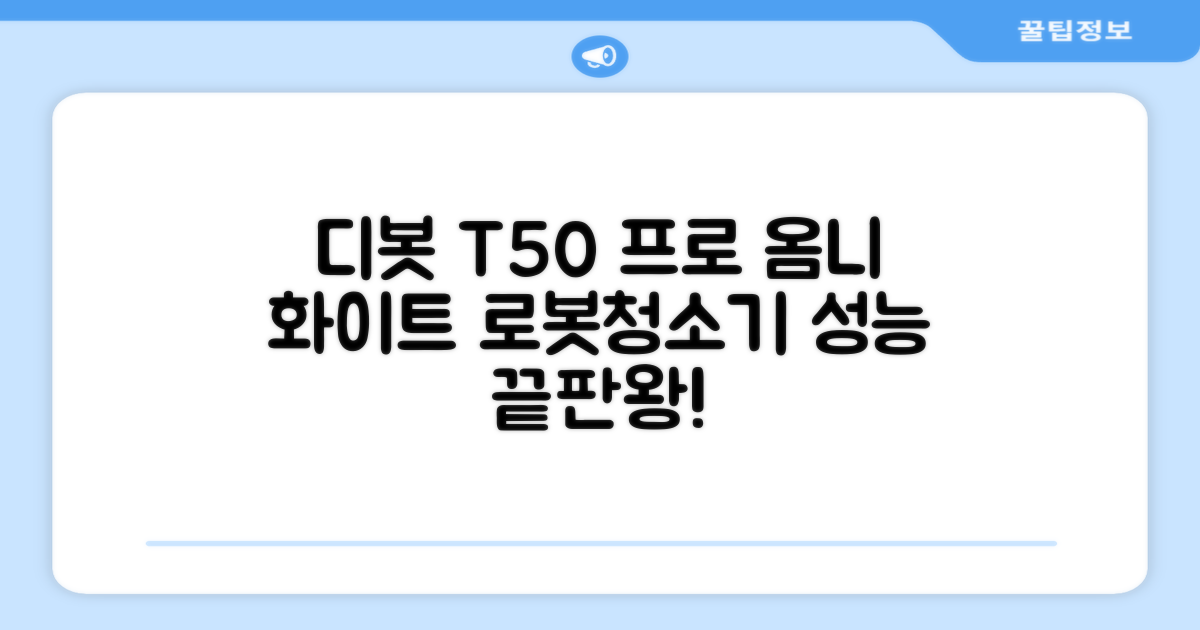 ECOVACS 디봇 T50 프로 옴니 로봇청소기 DDX67, 화이트 추천 리뷰