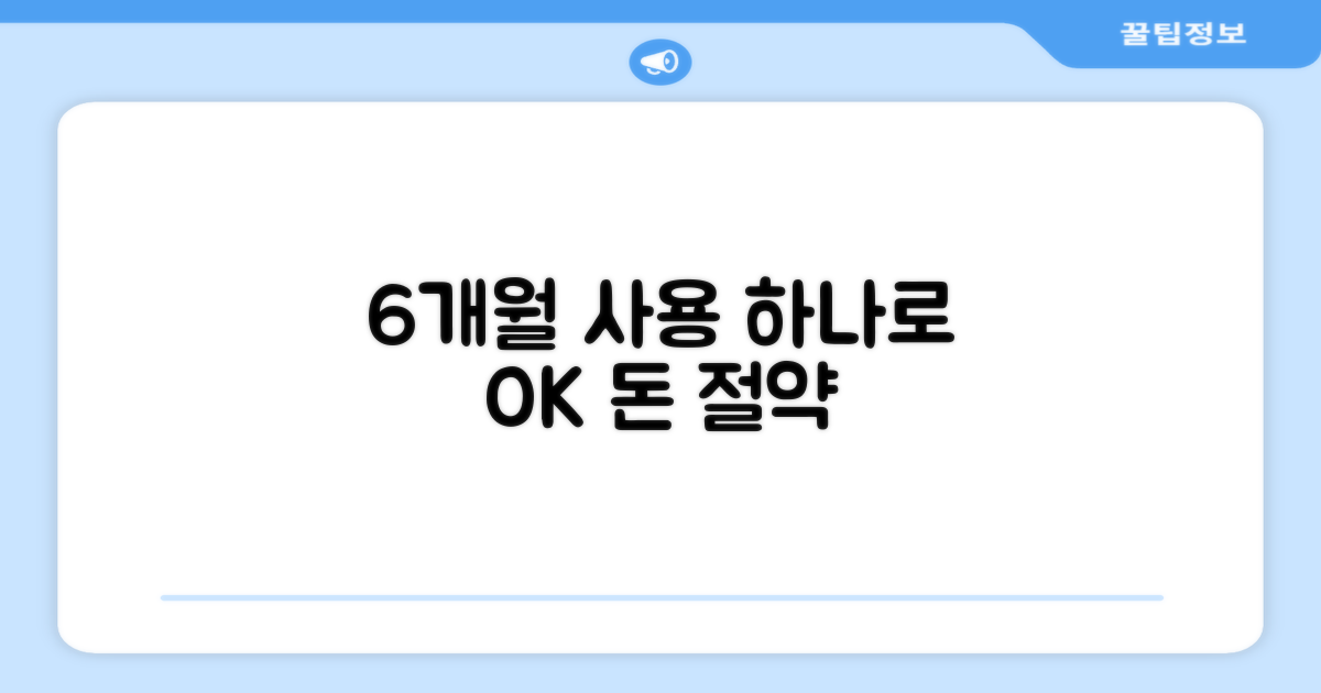 1개로 6개월 사용 가능