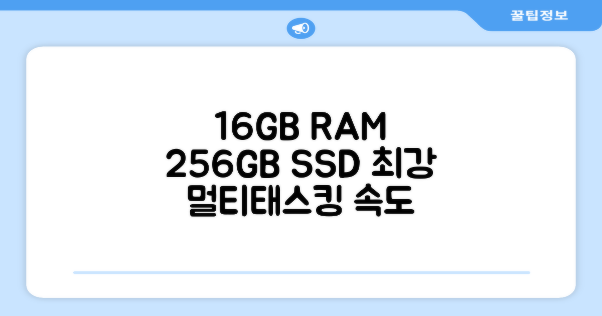 16GB RAM, 256GB SSD 최적화: 부드러운 멀티태스킹과 빠른 데이터 접근의 정수