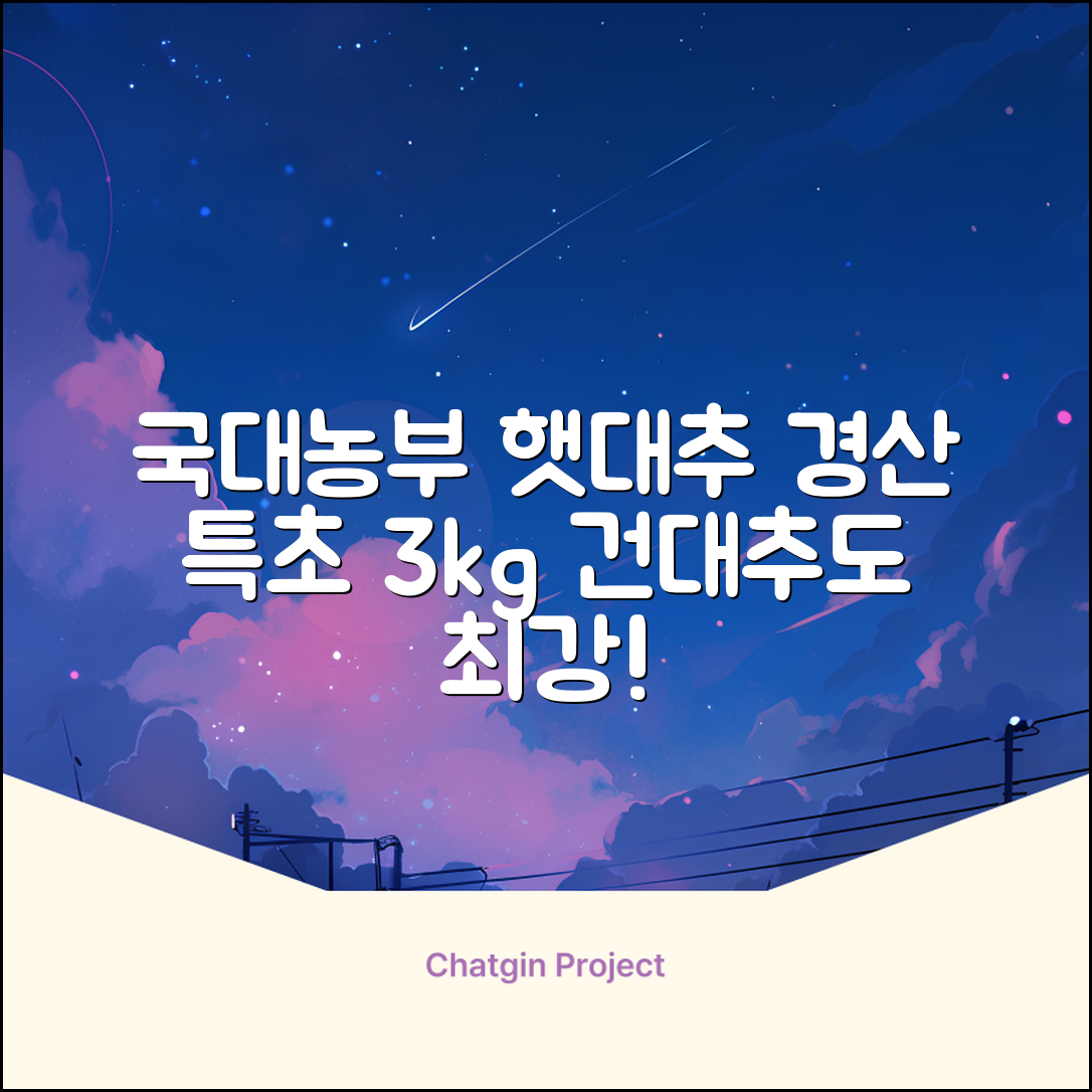 국대농부 경산 햇대추 건대추, 3kg(특초), 1개 추천 리뷰