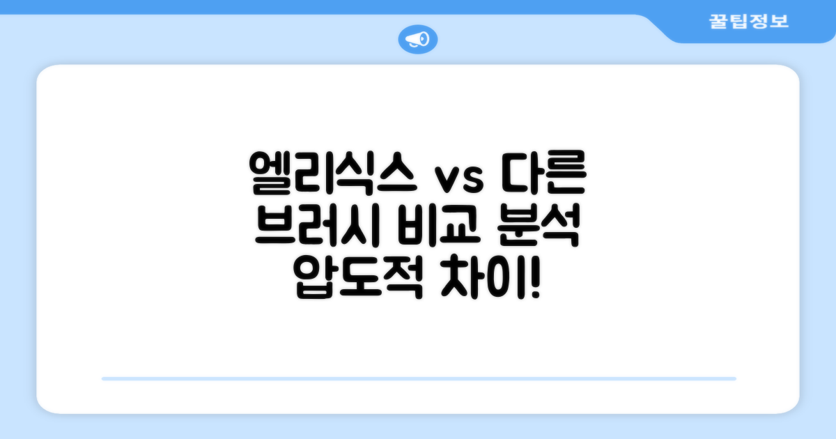 엘리식스, 다른 브러시와 비교