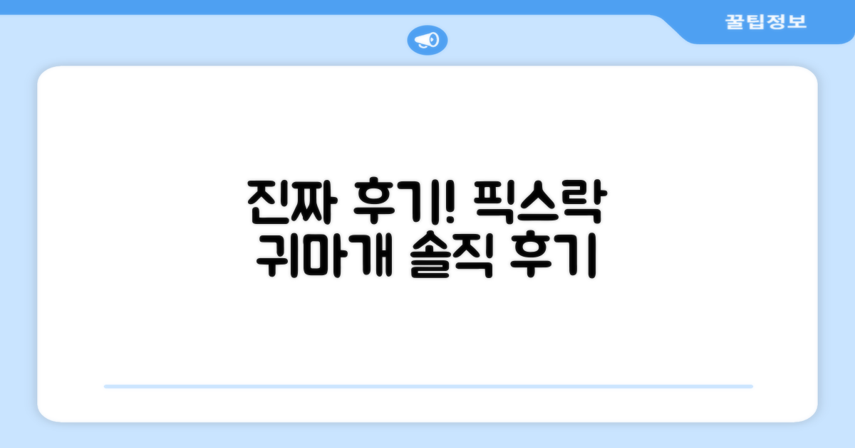 픽스락 귀마개, 써본 사람들의 진짜 후기는?