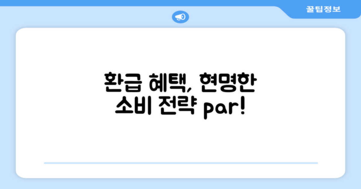 환급 혜택, 현명한 소비 전략