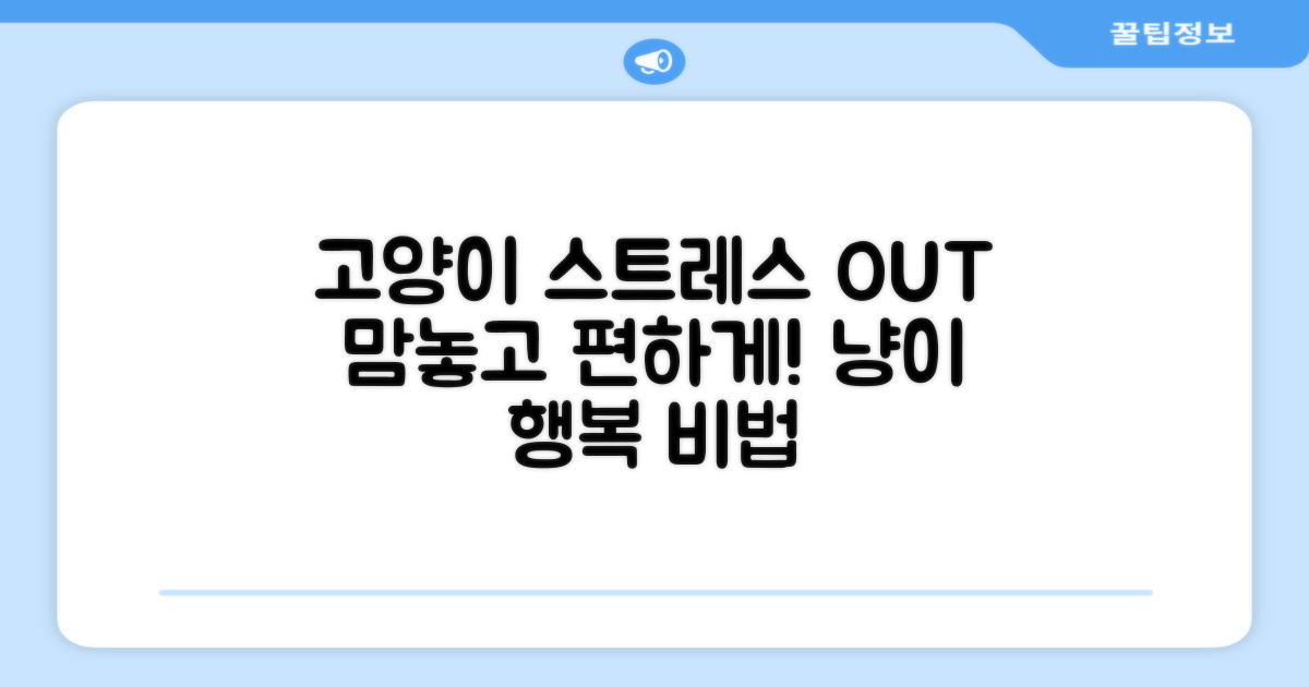 고양이 스트레스 완화법