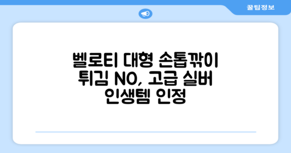 벨로티 손톱이 튀지않는 대형 손톱깎이, 유광실버, 1세트 추천 리뷰