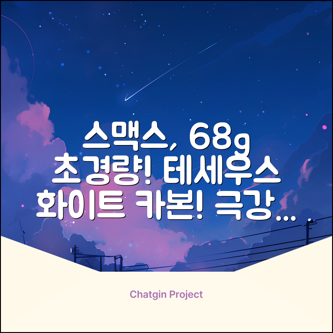 스맥스코리아 풀카본 초경량 배드민턴 라켓 68g, 테세우스 화이트, 1개 추천 리뷰
