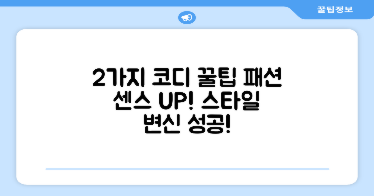 2가지 코디 팁