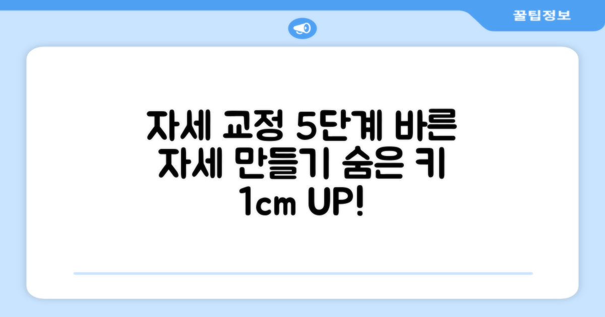 5단계 자세 교정 방법